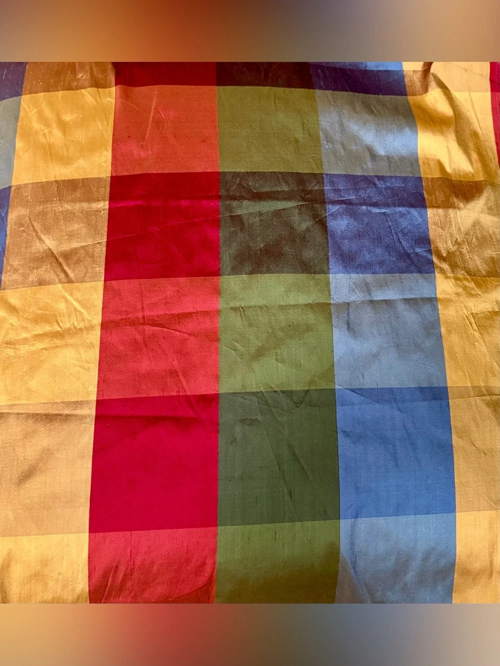 Vintage Kravet Couture Multi Colored Silk Fabric